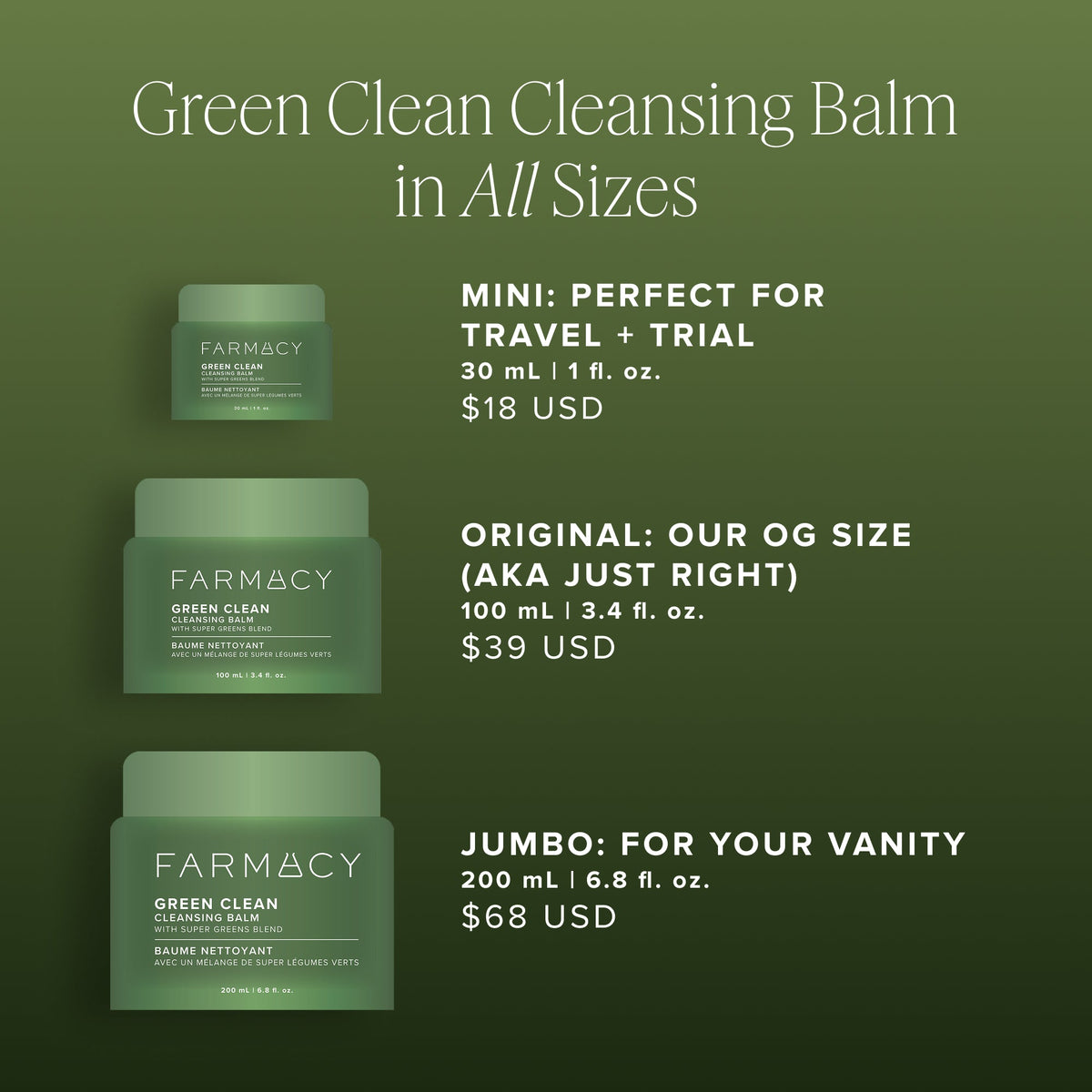 Green Clean Cleansing Balm Travel Size