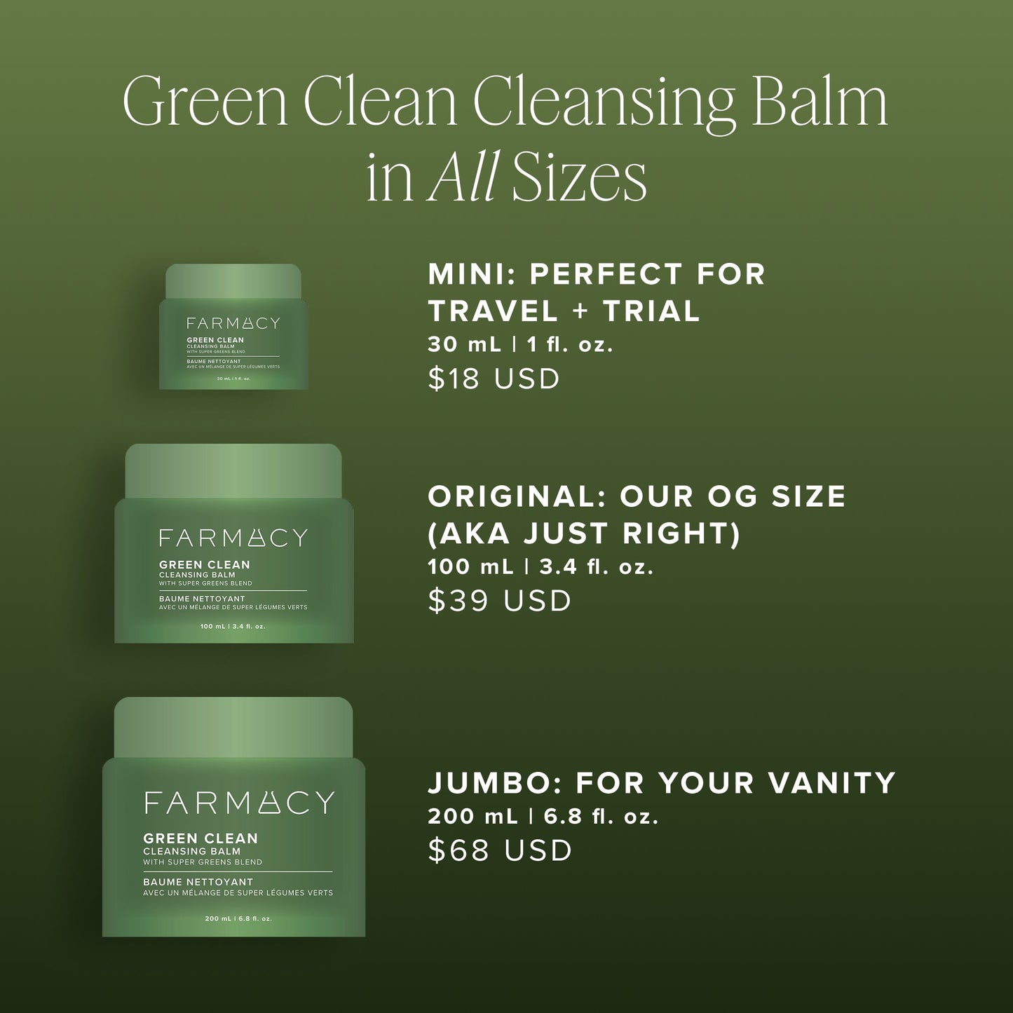 Green Clean Cleansing Balm Travel Size